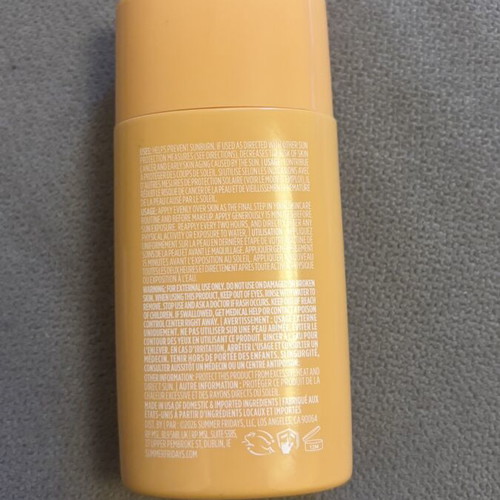 Summer Fridays sunscreen SPF 50 like new