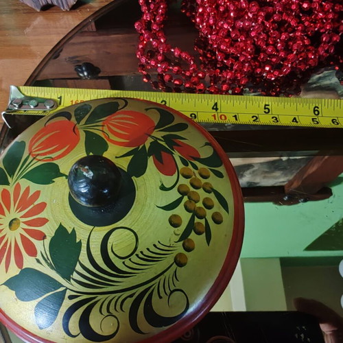 Russian Khokhloma utensils new, wooden, hand-decorated