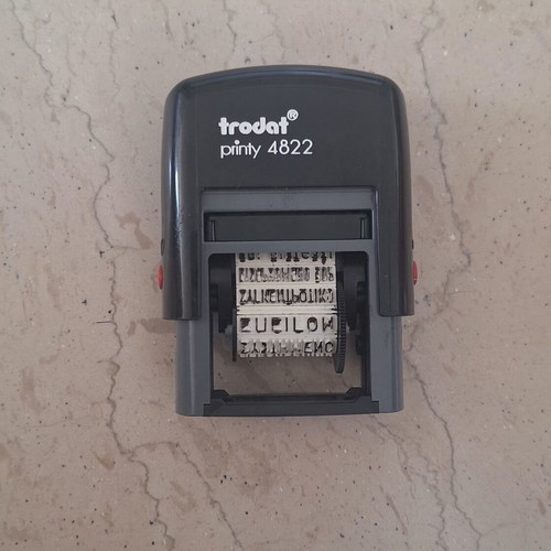 Trodat Printy 4822 Stamp "ΕΞΩΦΛΗΘΗ" like new