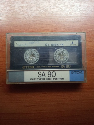 TDK SA 90 audio tape used, collectible 1980s cassette
