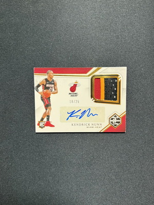 2019-20 Panini Chronicles Kendrick Nunn Limited Rookie Jersey Auto Prime Card like new