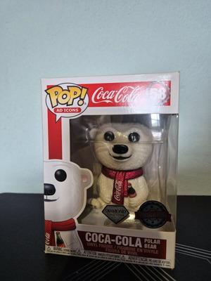 Funko Pop Coca-Cola Bear Diamond Edition like new collectible figure