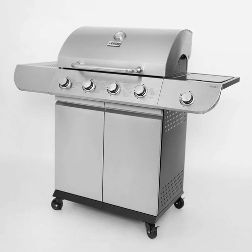 Kaiser Gas Grill Profi with 4 Burners and Side Burner 14.5kW