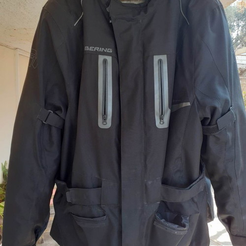 Bering men's winter motorcycle jacket 3XL like new, black