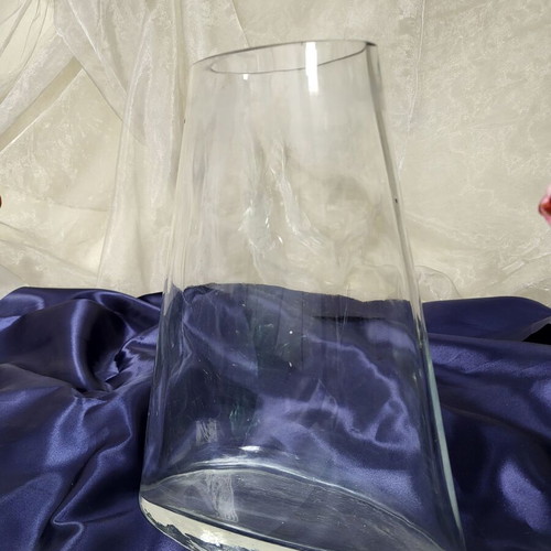 Set of 3 Handmade Glass Vases Studio AD like new