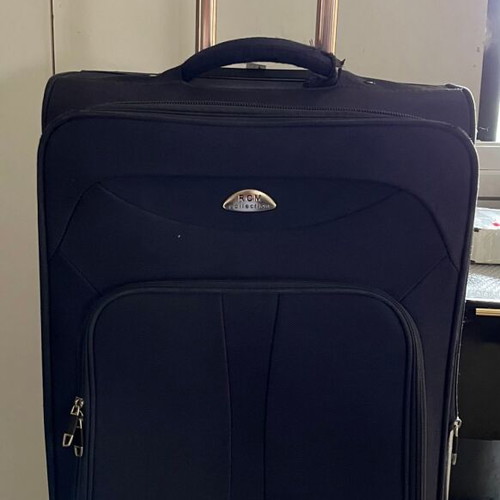 Suitcases used, pack of 9, black and blue