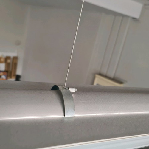Pendant drafting lamp used, 2 bulbs, 1.46 m length