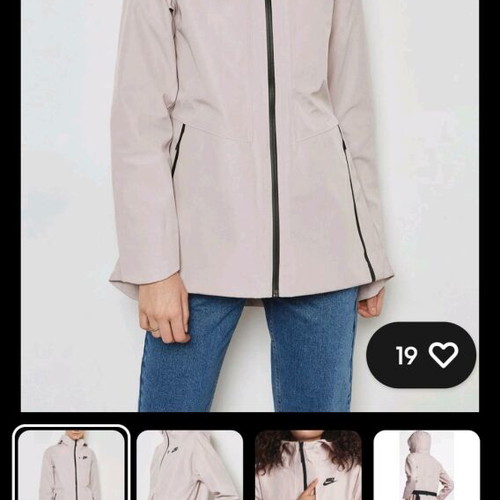 Nike Jacket Nsw Women's Tech Pack Woven pink used, waterproof and windproof