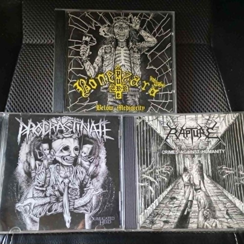 Death Thrash and Crust Punk CD lot limited numbered editions, like new