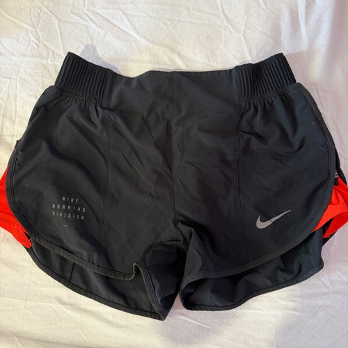 Nike sports shorts, black and pink, size S