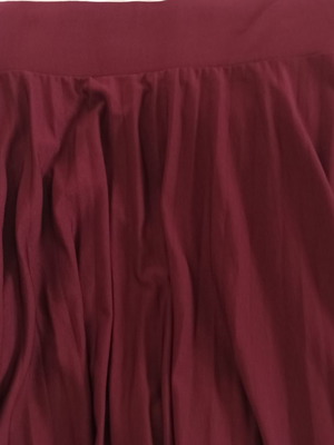 Πλισέ βυσσινί φούστα καινούργια, one size