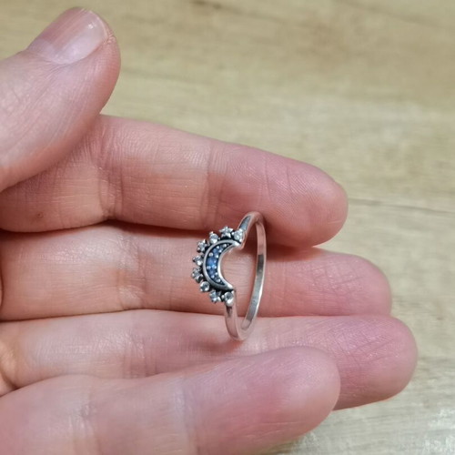 Silver ring 16 mm diameter, 925 hallmark