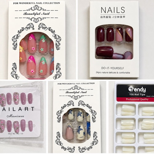 Nail tips 5+1 sets new
