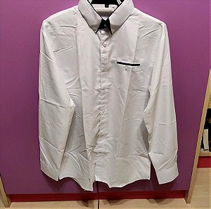Ανδρικό λευκό πουκάμισο Medium/ Small