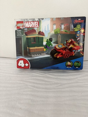 Lego Marvel Iron Man με μηχανή και Χαλκ σετ καινούργιο σφραγισμένο 76287