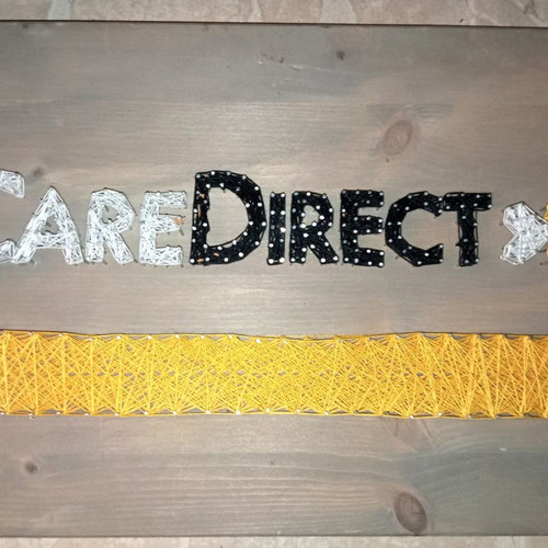 Handmade string art frame Care direct wooden 30×40