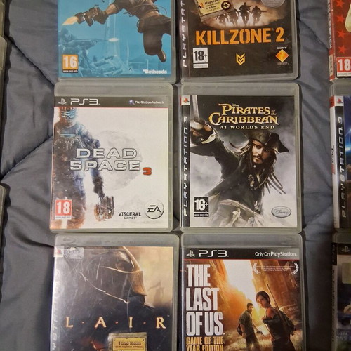 PS3 games used, collection of 18 pieces