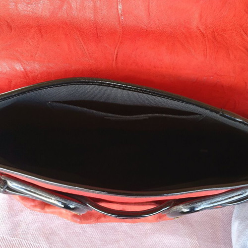 Fendi shoulder bag used, red and orange, leather
