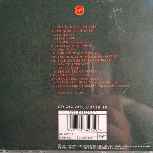 Enigma MCMXC a.D. limited edition CD like new