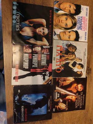 6 used DVD movies with subtitles