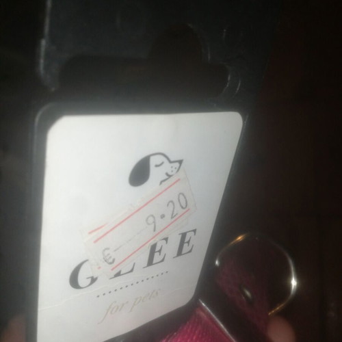 Glee dog collar pink large 25mmX61cm new