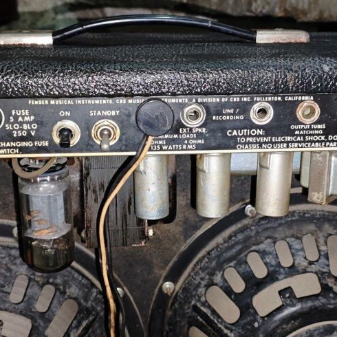 Fender Twin Reverb Silverface amplifier 1979 used, 135W