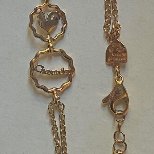 Chantecler 9K Gold Long Necklace like new, 88cm