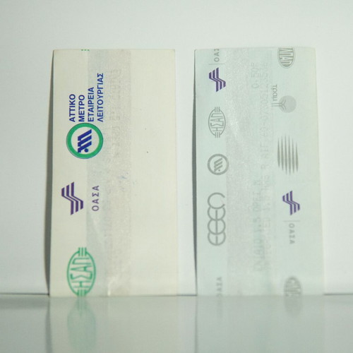 Athens transportation tickets used