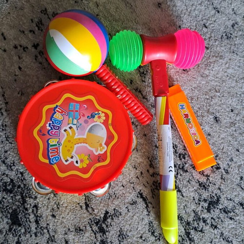 Happy Time musical instruments and toys set used