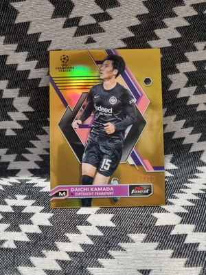 Daichi Kamada 2023 Topps Finest UEFA Champions League Gold Refractor καινούργιο