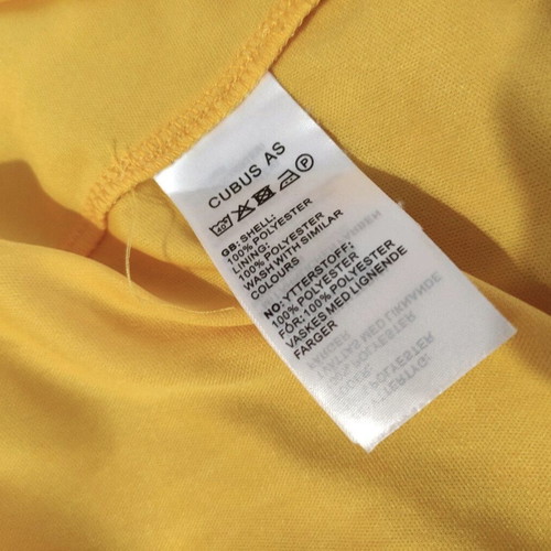 Yellow wrap dress Cubus like new with ruffles, size 38