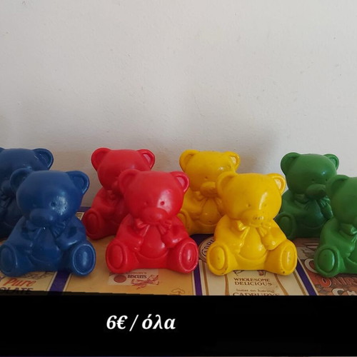 Bear figures used, set of 8
