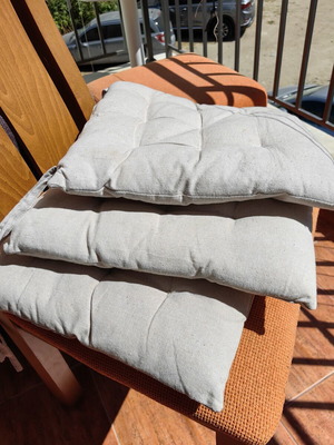 Chair cushions, pack of 4, beige