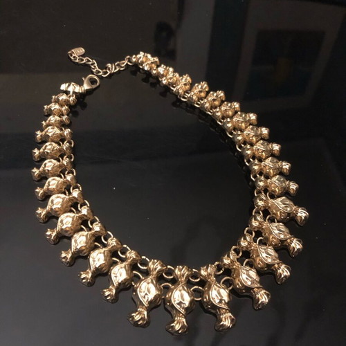 Statement gold necklace new