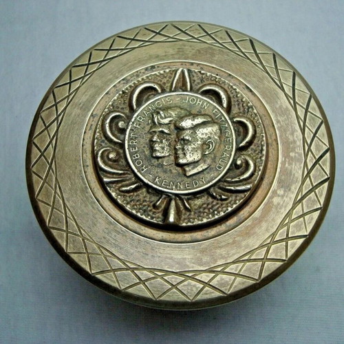 Vintage Greek brass door handle Robert & John Kennedy used
