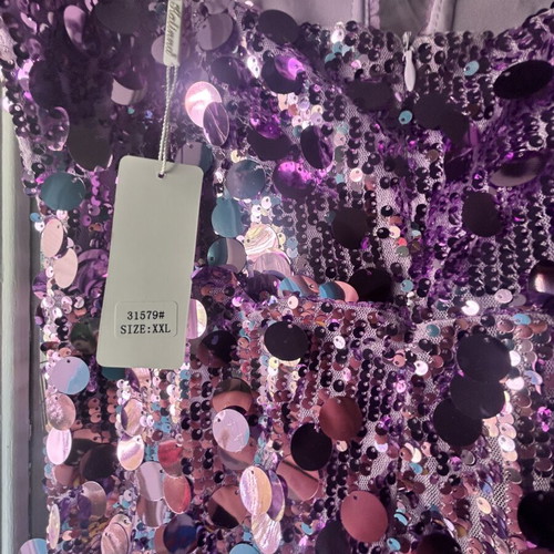 Long lilac dress with sequins new
