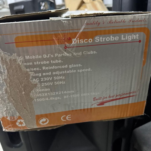DMX Strobe Light BF-1500DCE II 1500W Xenon new