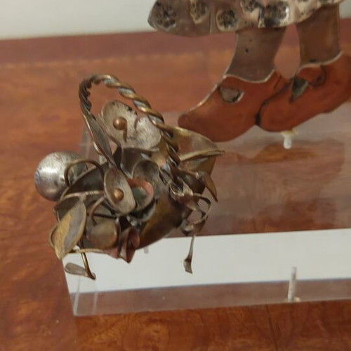 Metal sculpture "Niki" by Niki Art inspired by Sarah Kay, 28 cm
