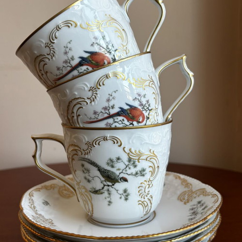 Rosenthal Sanssouci Voliere porcelain tea set with exotic birds