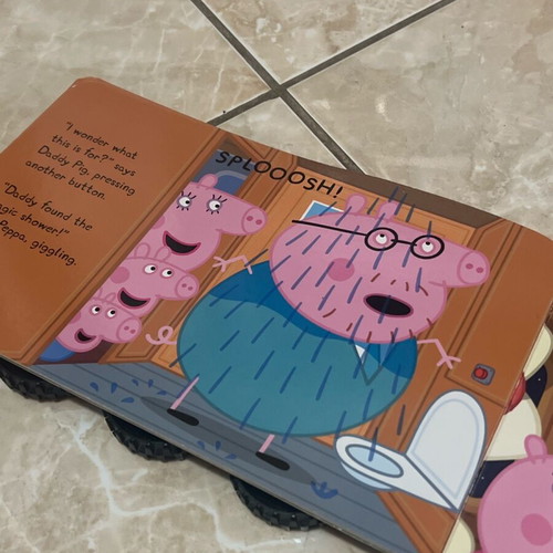 Peppa Pig George’s Train Ride children’s book used with wheels