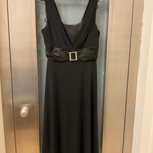 Jessica black evening dress like new, A-line, size XS