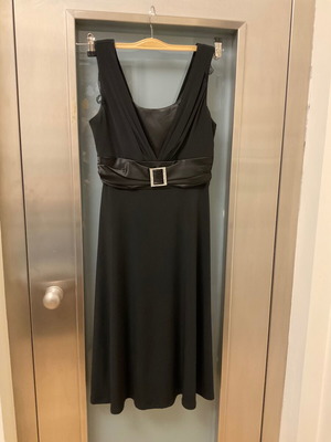 Jessica black evening dress like new, A-line, size XS