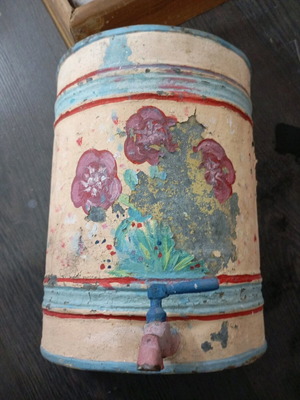 Traditional old faucet used, painted