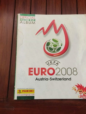 Άλμπουμ Panini Euro 2008 μεταχειρισμένο, 112/535 αυτοκόλλητα, Αυστρία-Ελβετία