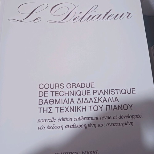 Le Déliateur new, gradual piano technique course