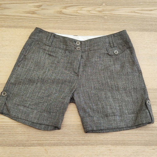 Vintage Y2K tailored shorts gray tweed, like new