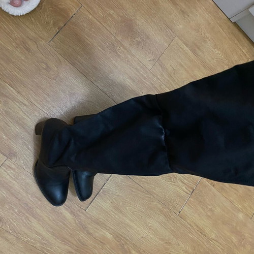 Zini over-the-knee boots like new, black, size 37