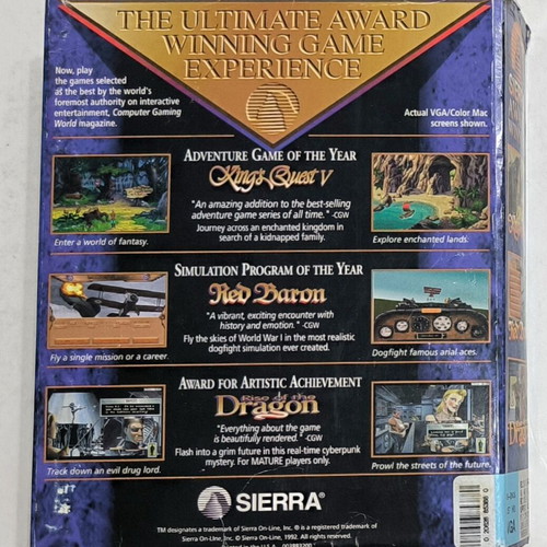 PC Sierra Award Winners Big Box μεταχειρισμένο παιχνίδι περιπέτειας και προσομοίωσης