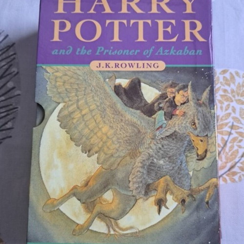 Harry Potter boxed set with first three books and Goblet of Fire