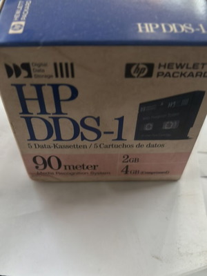 HP DDS-1 data cartridges, pack of 4
